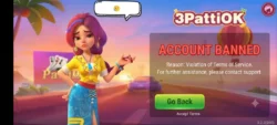 3PattiOK Account Ban Ho Gaya Hai?