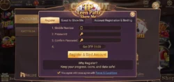 Teen Patti Show account